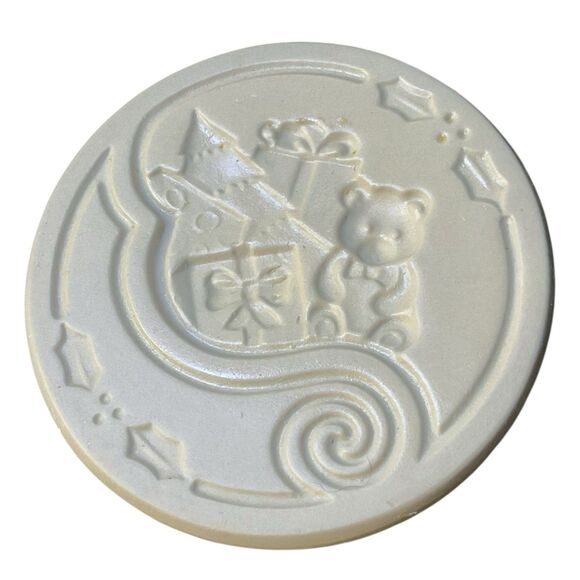 Vintage 1998 Brown Bag Cookie Art Cookie Stamp Sleigh Christmas #46 Retired - Picture 6 of 6